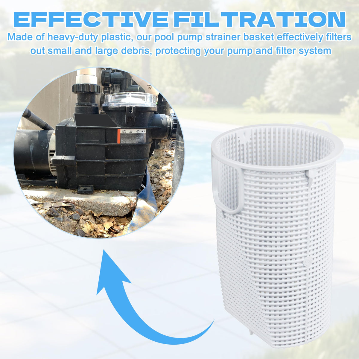 KIBOVAMO SPX3000M durable reinforced basket for Hayward Super II pump