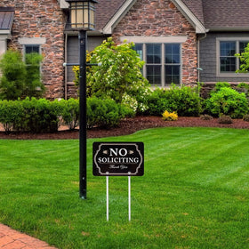 Kichwit aluminum construction resists sun and rain for long-lasting yard signage.