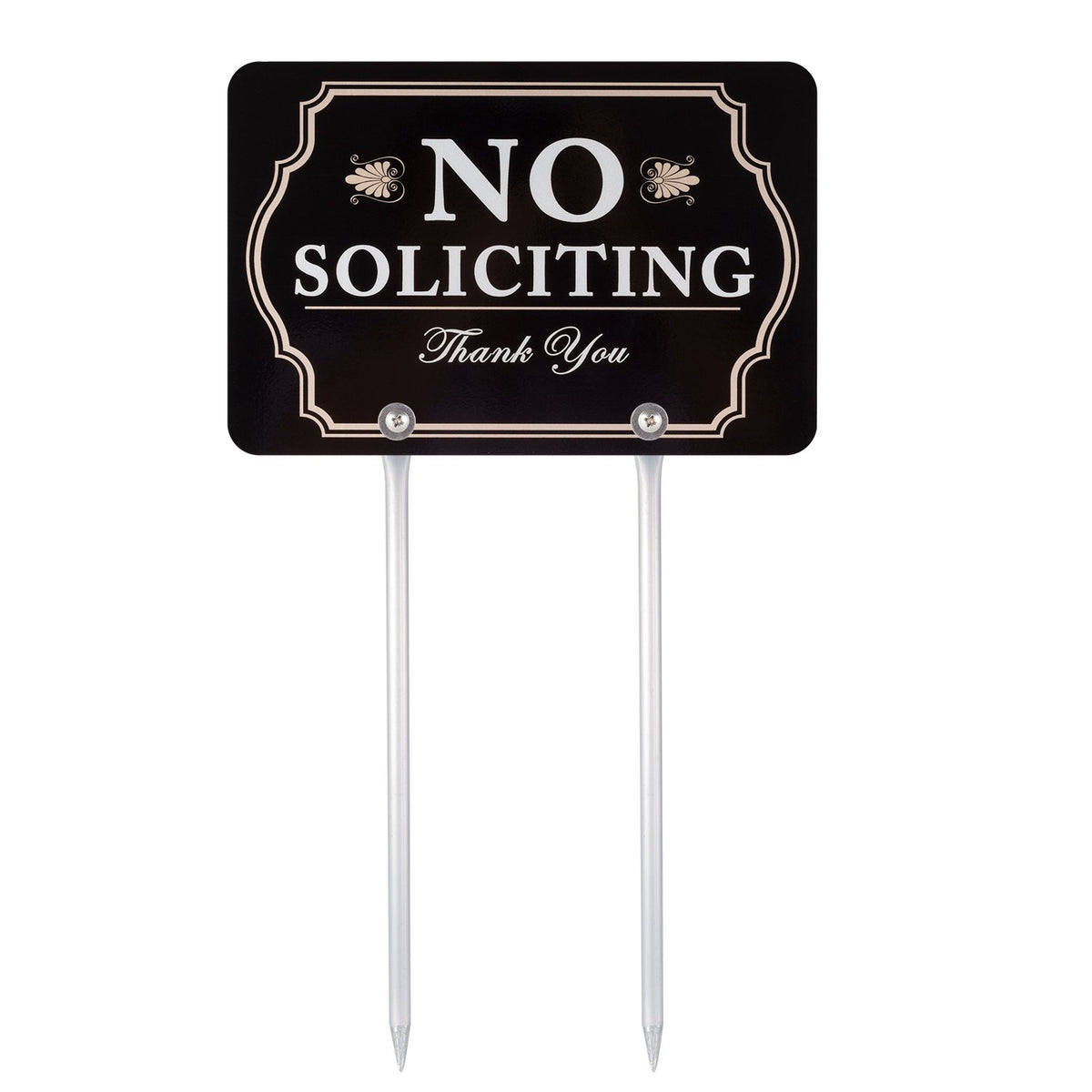 Kichwit polite 'Thank you' line adds courteous messaging to deter unsolicited visits.
