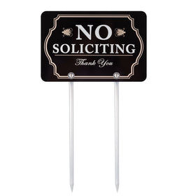 Kichwit polite 'Thank you' line adds courteous messaging to deter unsolicited visits.