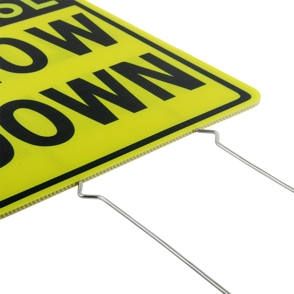 Kichwit 5mm corrugated plastic sign with rounded corners.