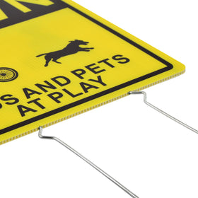 Kichwit two-pack children-at-play signs ideal for driveways and front yards.