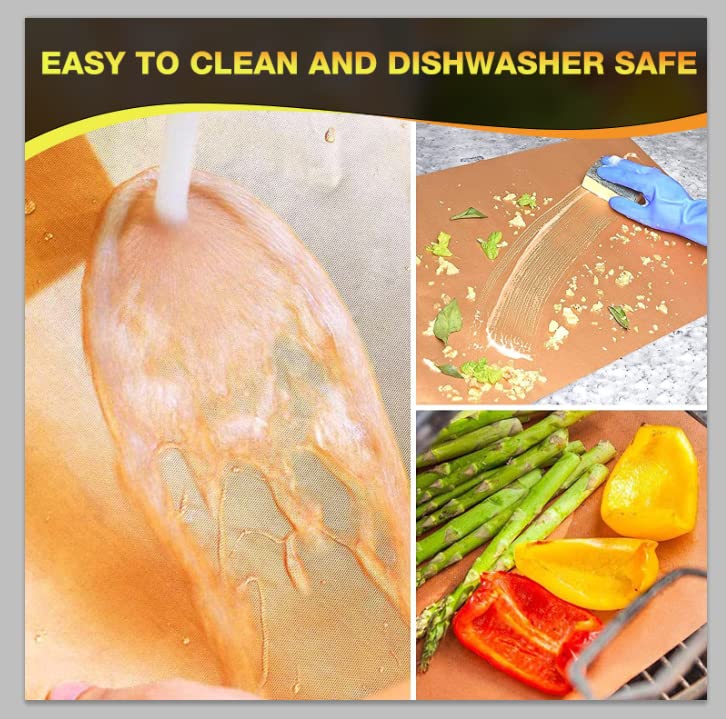 KickOIL grill mat dishwasher-safe for quick cleanup after meals.