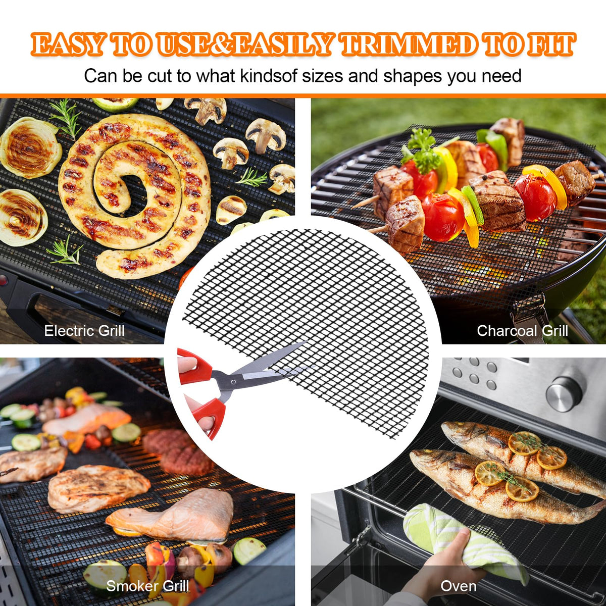 KickOil grill mat dishwasher-safe for quick, hassle-free cleanup.