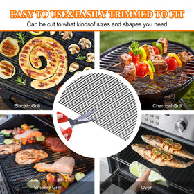 KickOil grill mat dishwasher-safe for quick, hassle-free cleanup.