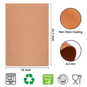 KickOIL grill mat with nonstick surface prevents sticking and flare-ups during grilling.