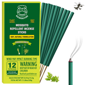 KICKOUTOR mosquito incense sticks with citronella packaging for outdoor use and scent.
