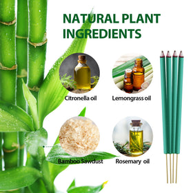 KICKOUTOR outdoor insect repellent sticks with bamboo core for smooth burn.