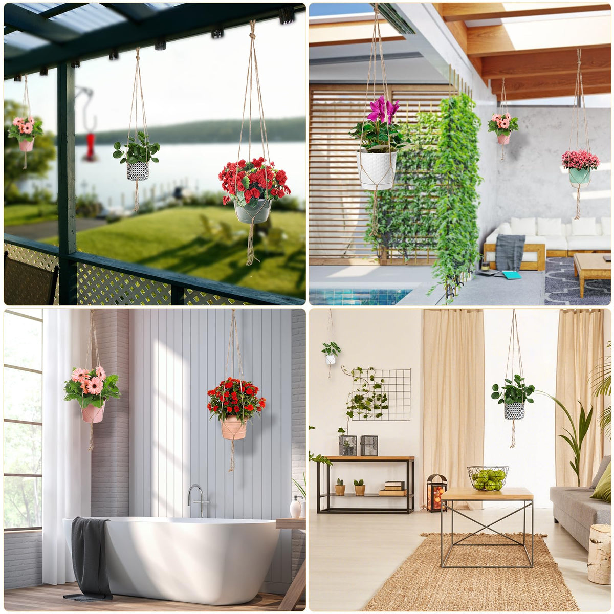 Kicovitifa pots range 4–10 inches supports many plant sizes securely.