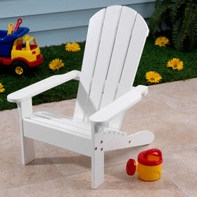 KidKraft Adirondack chair for kids, assembly in under an hour, easy setup.