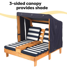 KidKraft canopy provides sun protection with three-sided shade