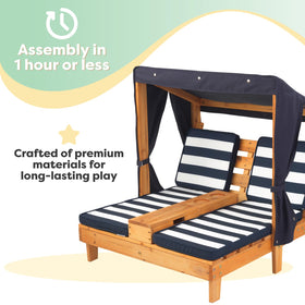 KidKraft wood is water-repellent for outdoor durability