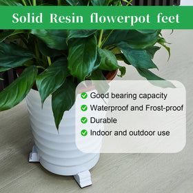 Kigeli frost-proof resin planter feet suitable for all weather.