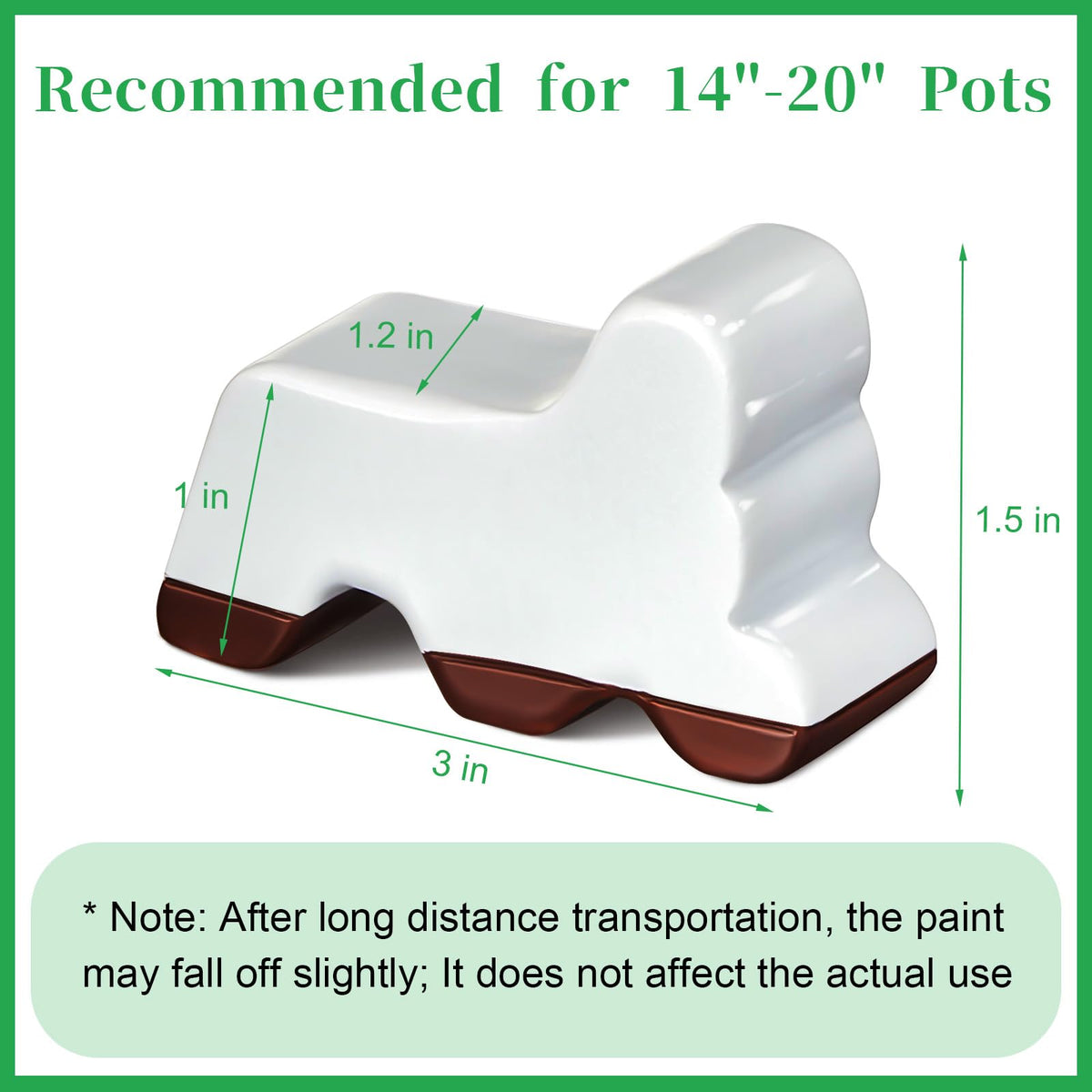 Kigeli outdoor planter feet decorative boost for balcony and garden.