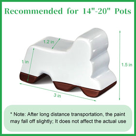 Kigeli outdoor planter feet decorative boost for balcony and garden.