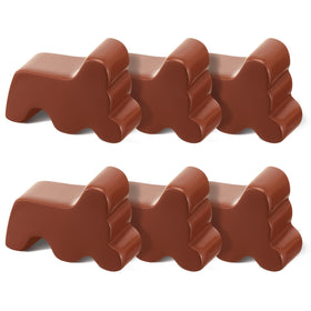 Kigeli pot feet 3inch long brown resin elevate outdoor planters