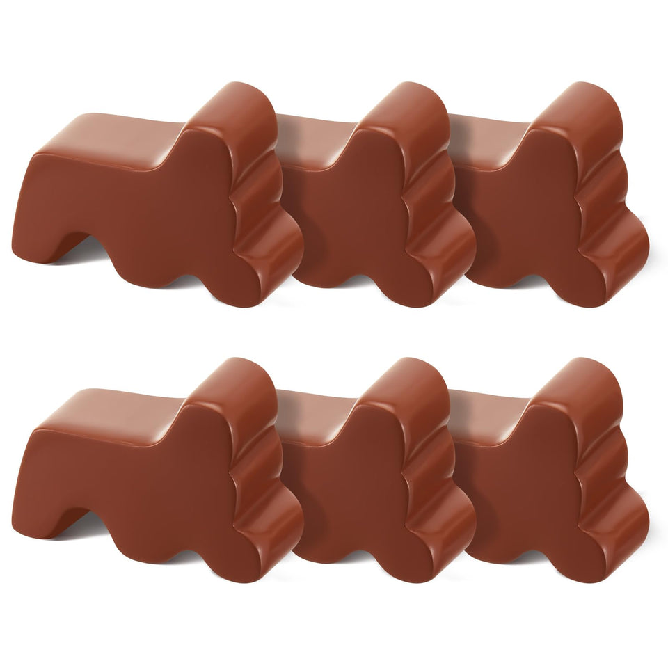Kigeli pot feet 3inch long brown resin elevate outdoor planters