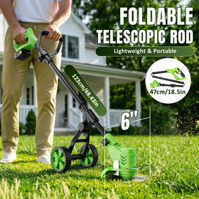 Kihoplly 3 blade options for grass, weeds, and shrubs with precision
