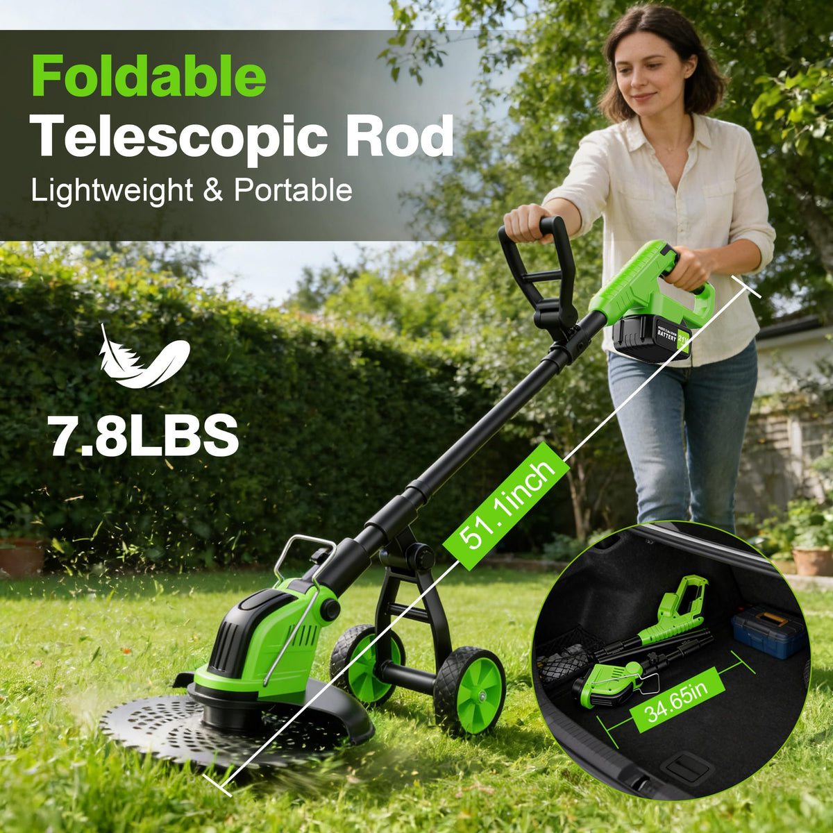 Kihoplly lightweight, ergonomic handle design for comfortable use.