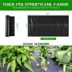 Kijamilee easy-install landscape fabric simplifies setup for gardens and paths