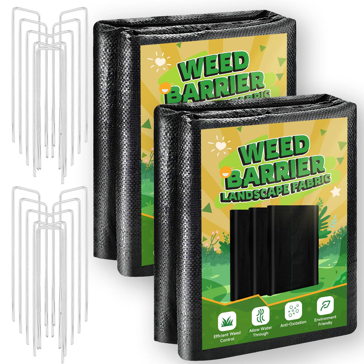 Kijamilee weed barrier with durable-pp-material for long-lasting weed control.