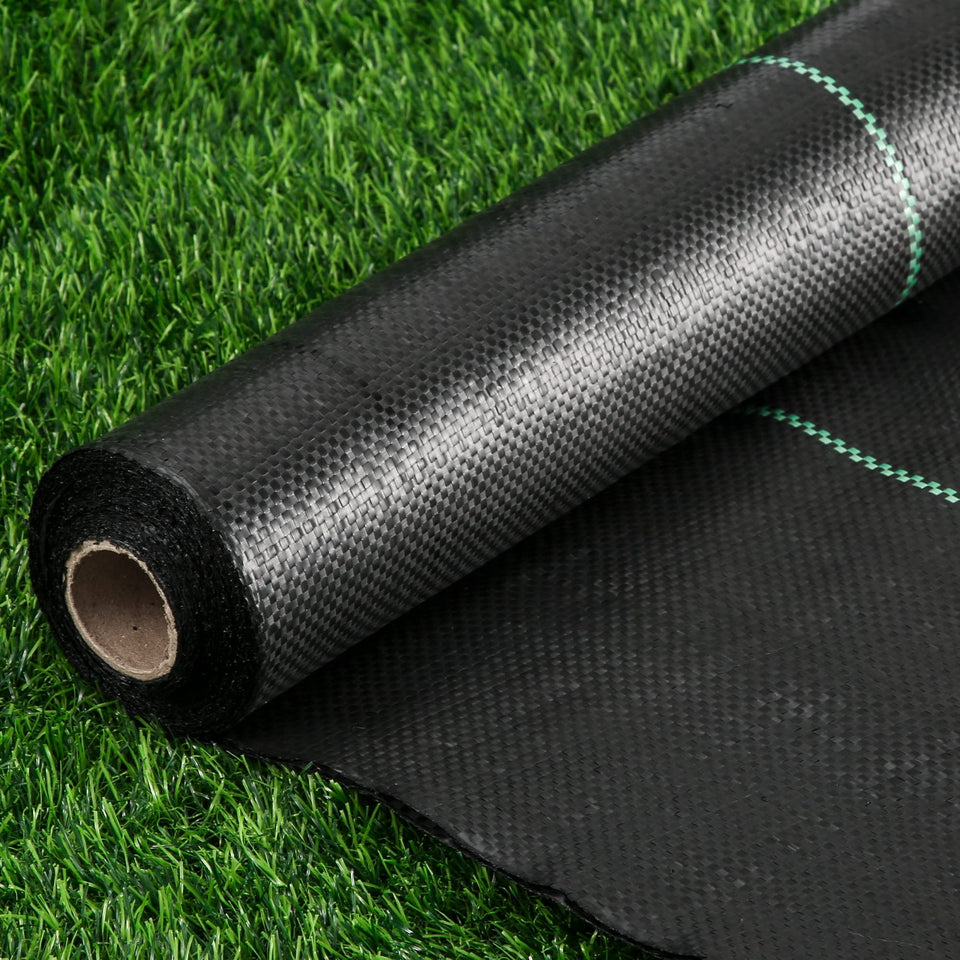 Kijamilee weed barrier fabric dense weave blocks weeds while letting water reach roots.