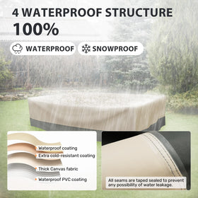 Kikcoin patio cover hurricane-straps ensure secure fit during windy seasons.