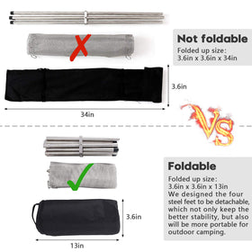 Kikerike outdoor fire pit at a campsite, suitable for camping, beach, and garden use.