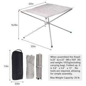 Kikerike portable fire pit during quick setup, ready in under 60 seconds with no tools.