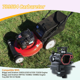 KIKITE 799584 carburetor compatible with Briggs & Stratton 625ex engine for versatile use