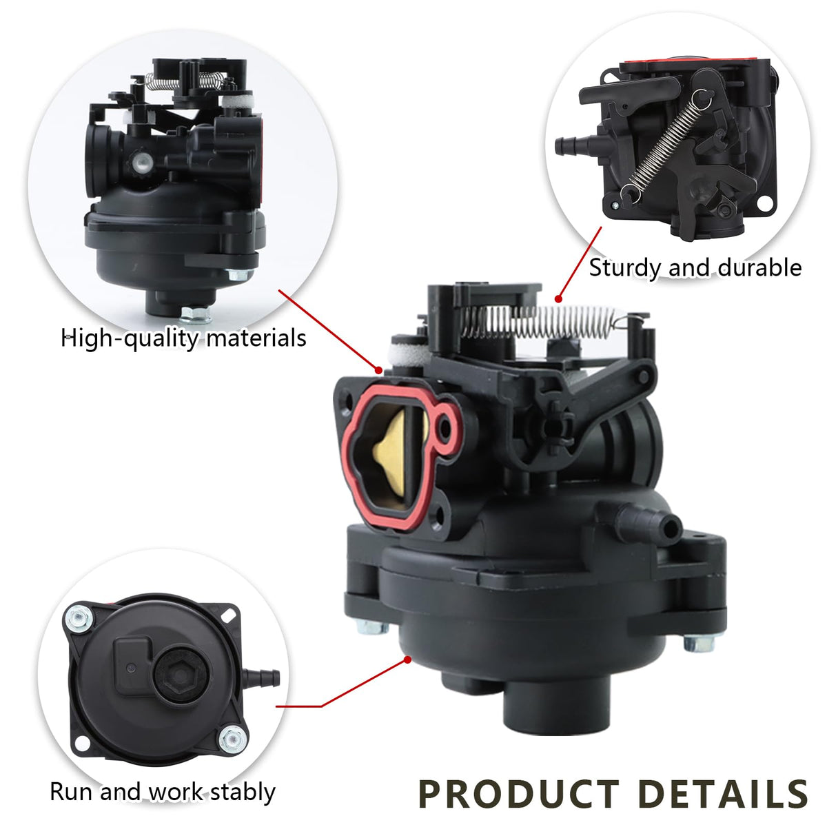 KIKITE 799584 carburetor for 675ex mower engine with durable construction