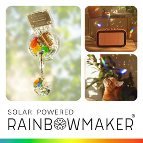 Kikkerland Rainbow Maker crystal disk refracts sunlight into vivid colors