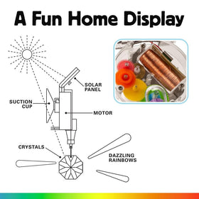 Kikkerland Rainbow Maker family-friendly decor that entertains kids and pets