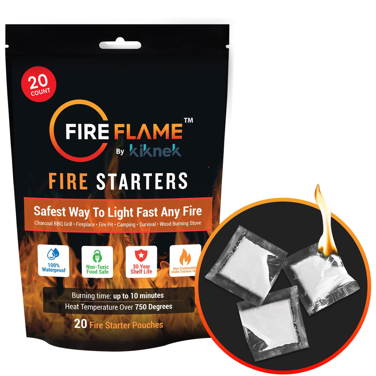 Kiknek FireFlame smoker kitchen-use image demonstrates versatile cooking prep