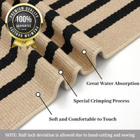 KILOCOCO entryway striped rug enhances doorway style with timeless stripes.