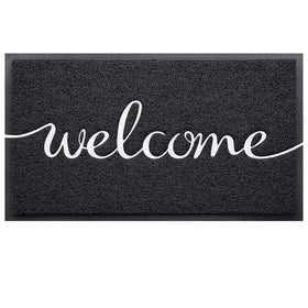 KILOCOCO high-traffic entrance mat resists fading for lasting curb appeal.