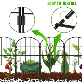 Kimazo garden fence panel setup demonstrates no-dig installation and quick assembly.
