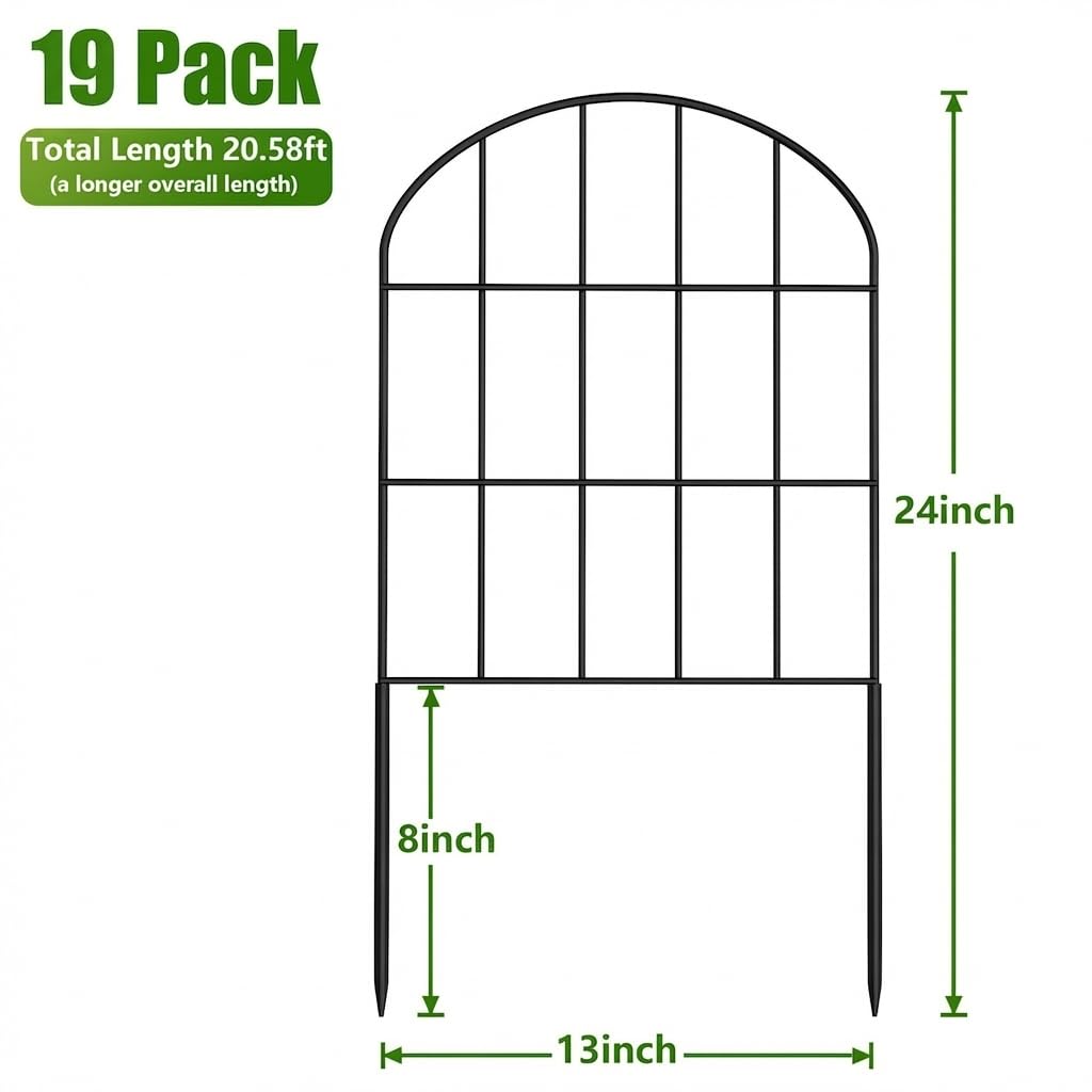 Kimazo 19-pack fence with flexible connectors provides stable, customizable layout.