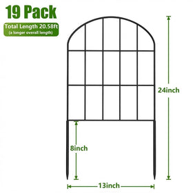 Kimazo 19-pack fence with flexible connectors provides stable, customizable layout.