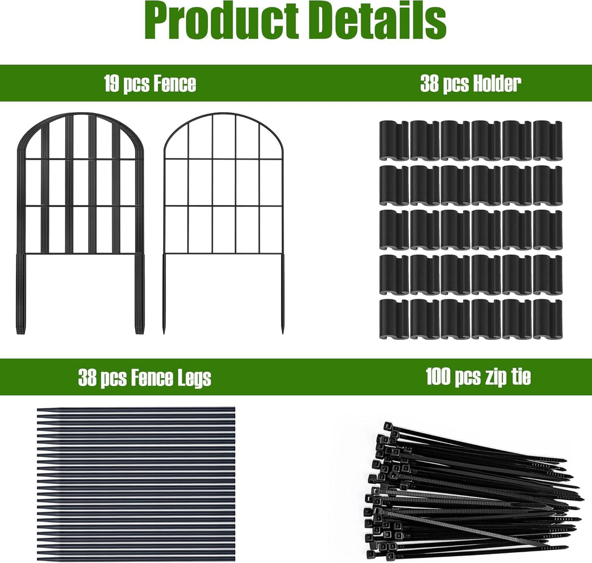 Kimazo animal barrier fences guard plant beds against small pests.