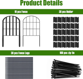 Kimazo animal barrier fences guard plant beds against small pests.
