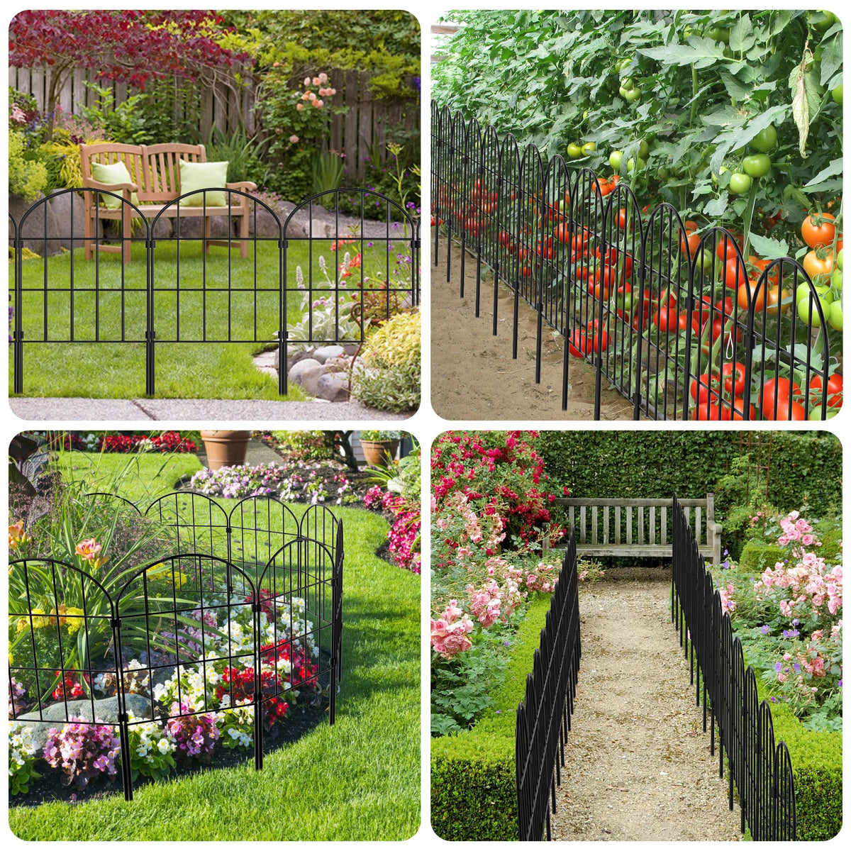 Kimazo rustproof metal edging blends with any outdoor decor.
