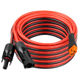 Kimbluth xt60i extension cable 25ft enables efficient solar power transfer in outdoor setups.