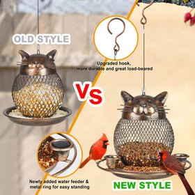 KIMCHOMERSE hanging design makes garden decor and bird feeding easy.