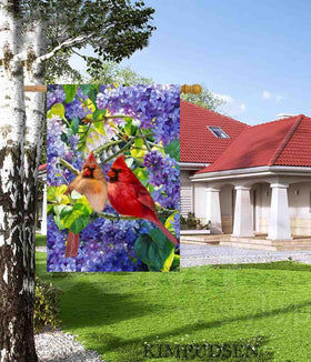 KIMPUDSEN double-sided garden flag visible from both sides for outdoor viewing