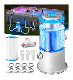 KimPump 1000GPH pool filter pump demonstrates powerful filtration and clear water circulation.