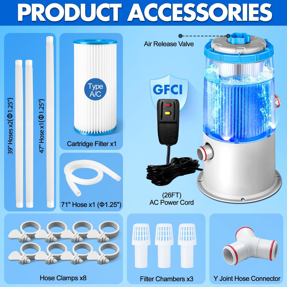 KimPump above-ground pool system suited for compact setups and easy relocation.