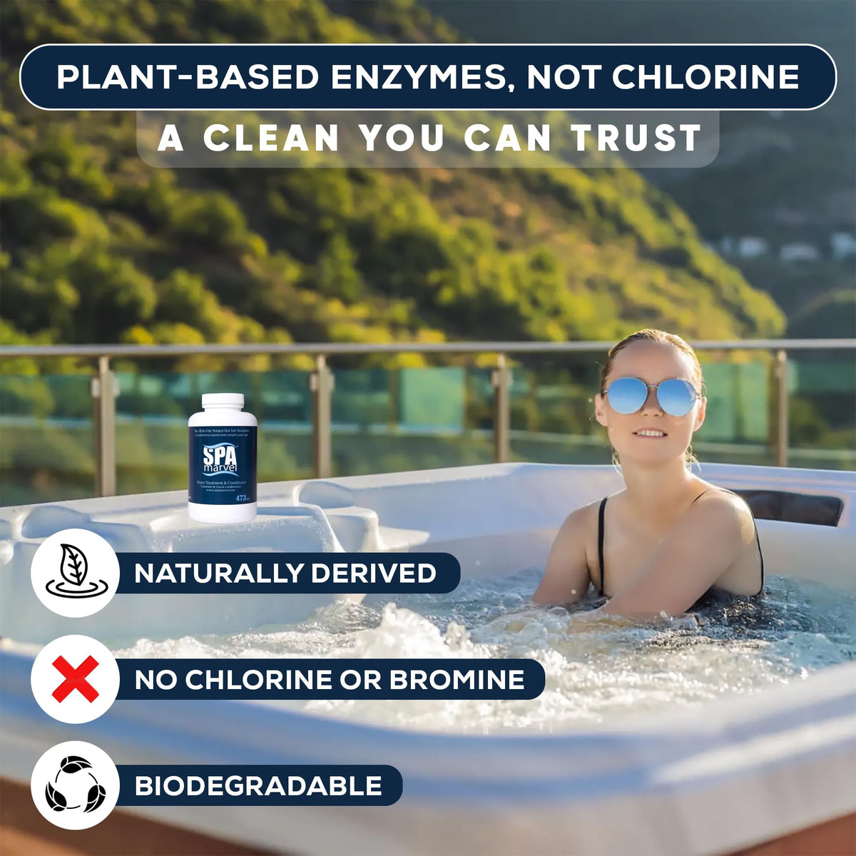 Kinara Spa Marvel balances pH and alkalinity naturally for smoother water.