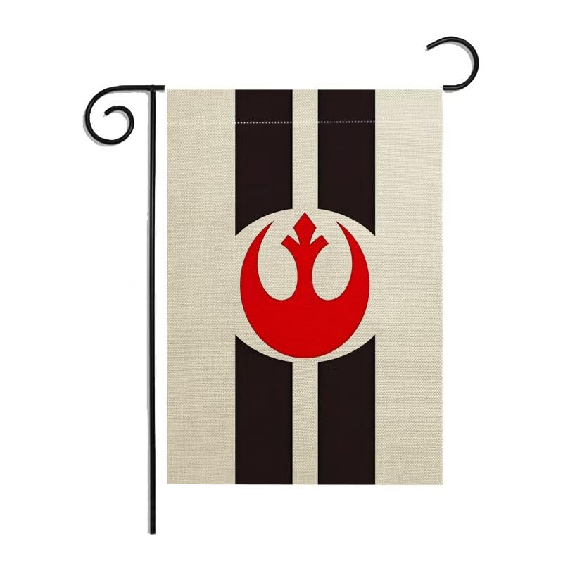 Kind Girl Rebel Alliance flag front view, fade-resistant outdoor decor.