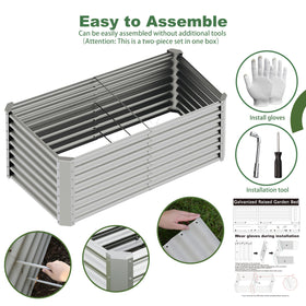 Kinddeer durable outdoor garden setup supports vegetables and flowers.